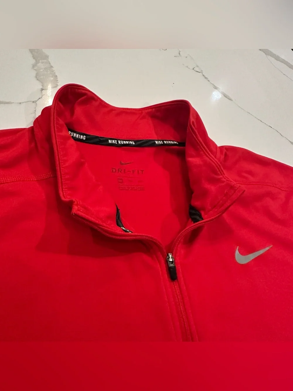 Nike Dri-Fit Running Mens 1/2 Zip Red Long Sleeve Pullover Shirt XXL Performance